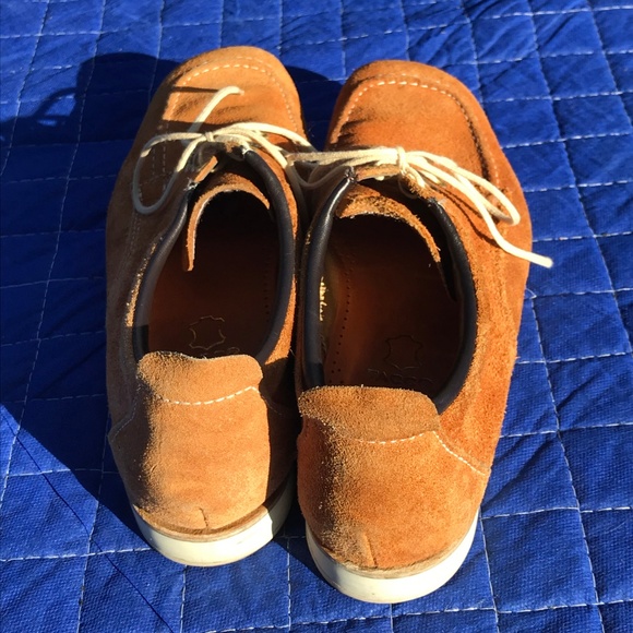 Vintage 70's Samsonite suede blucher moc - Picture 7 of 8